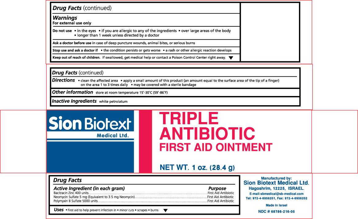 bacitracin zinc, neomycin sulfate and polymyxin b sulfate